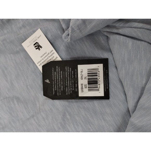 Junk Food Clothing Blue Pocket Tee TShirt Mens XXL 2X Round Neck New - Picture 7 of 8